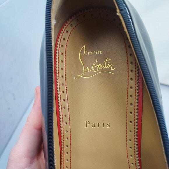 Christian Louboutin Black Patent Tassel Slip-On Loafers main image 6